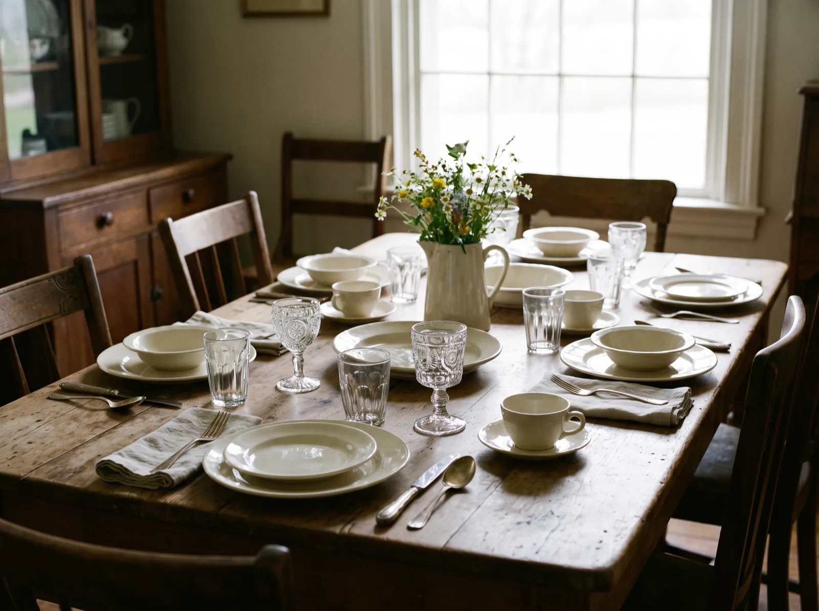 Cleared and broom-clean at handoff
